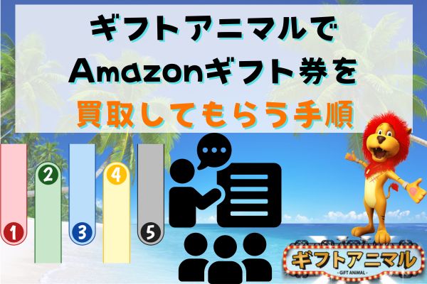 ギフトアニマルでAmazonギフト券を買取してもらう手順