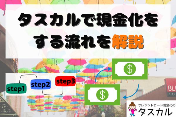 タスカルで現金化をする流れを解説