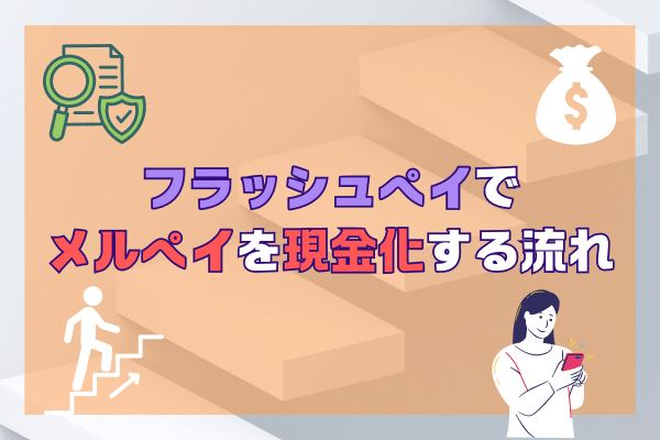 フラッシュペイでメルペイを現金化する流れ